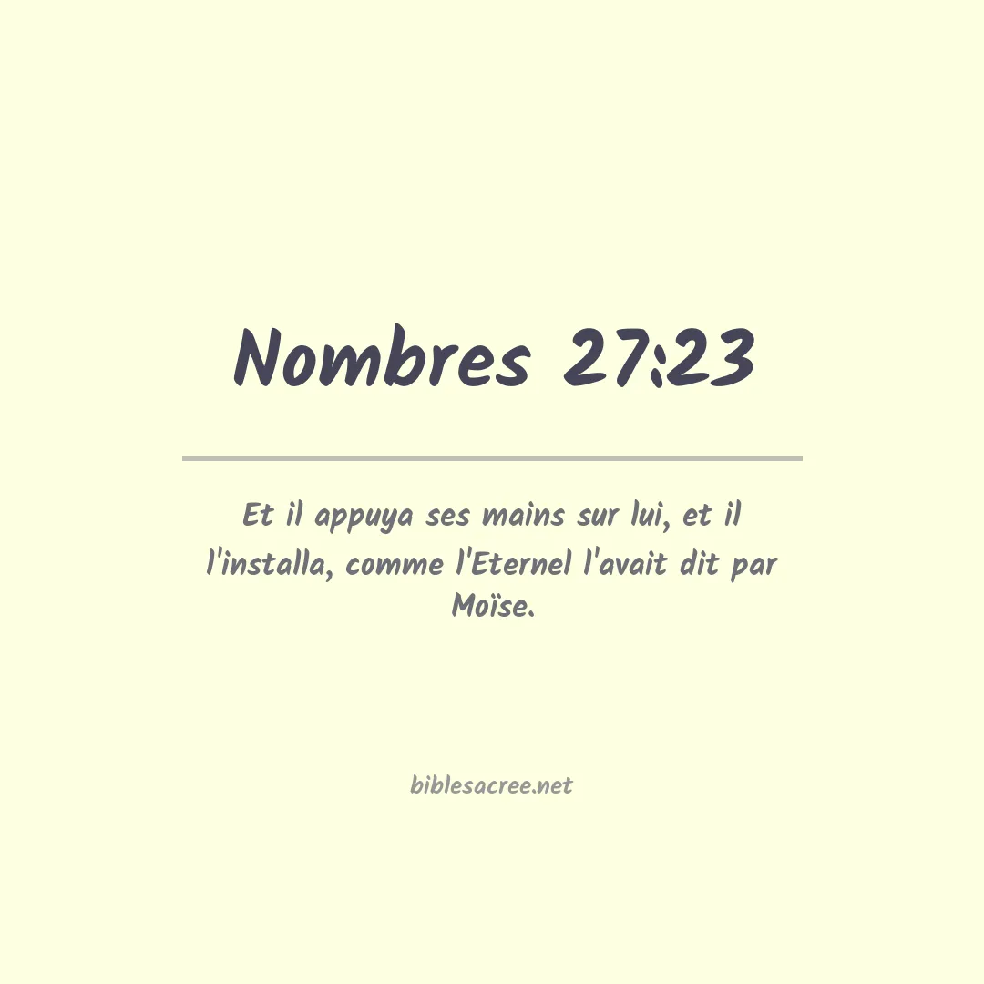 Nombres - 27:23