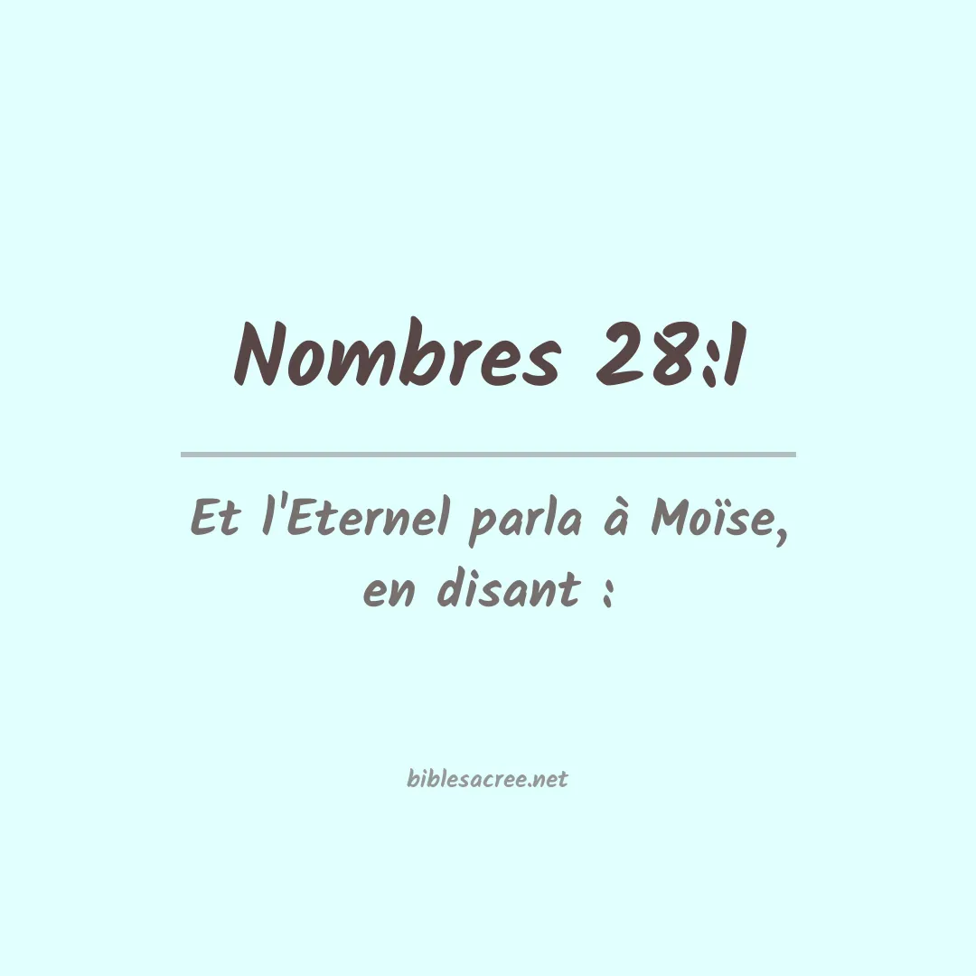 Nombres - 28:1