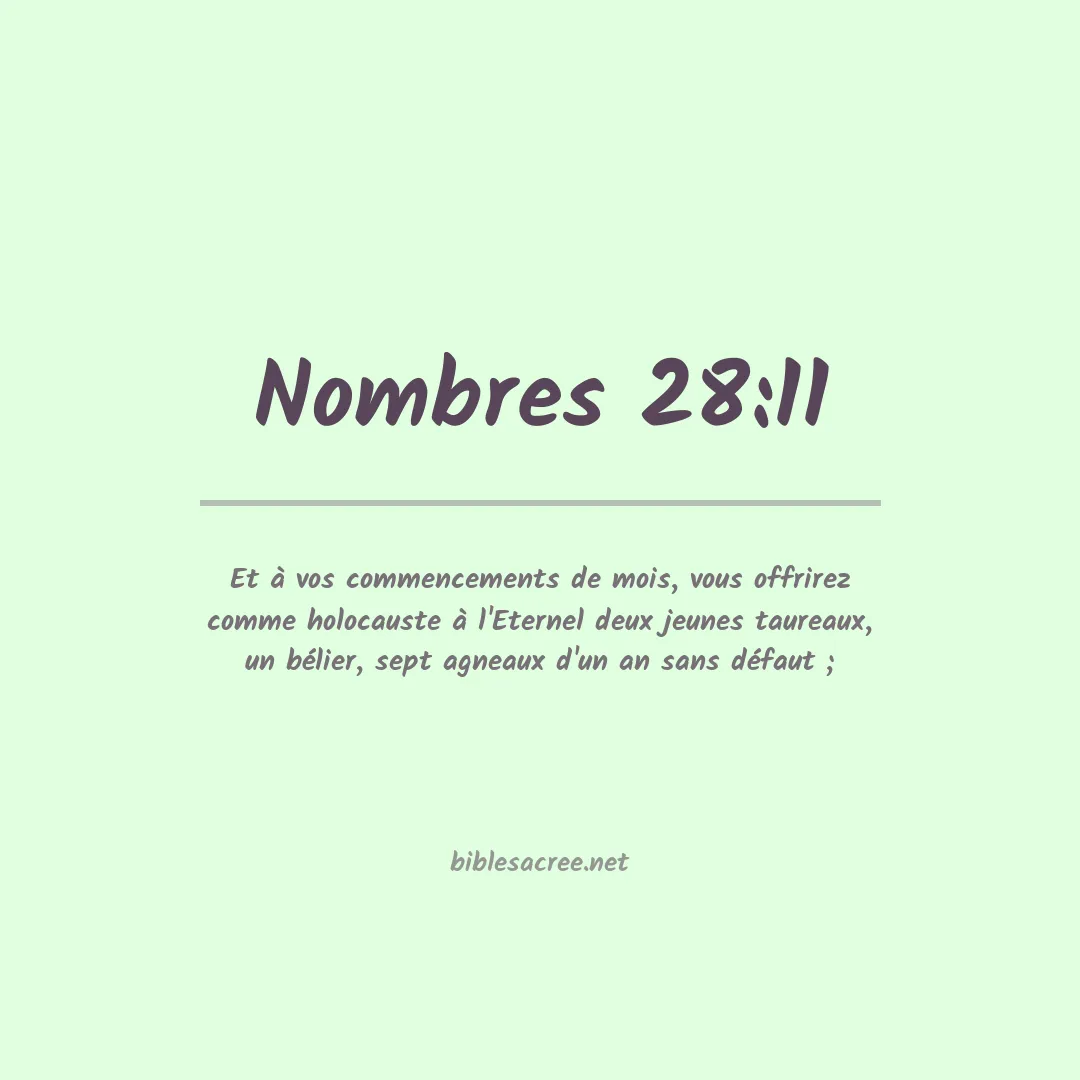 Nombres - 28:11