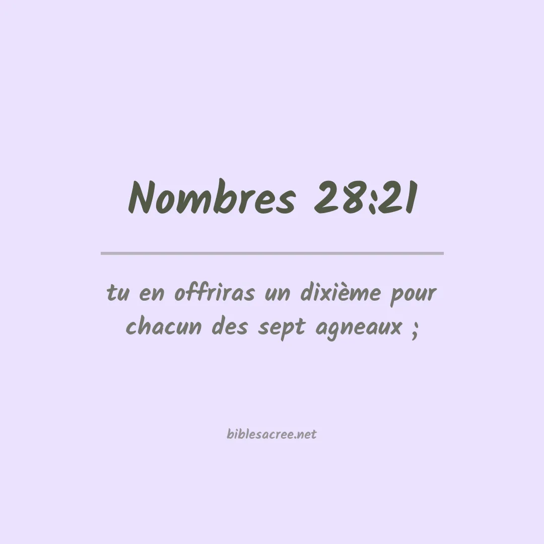 Nombres - 28:21