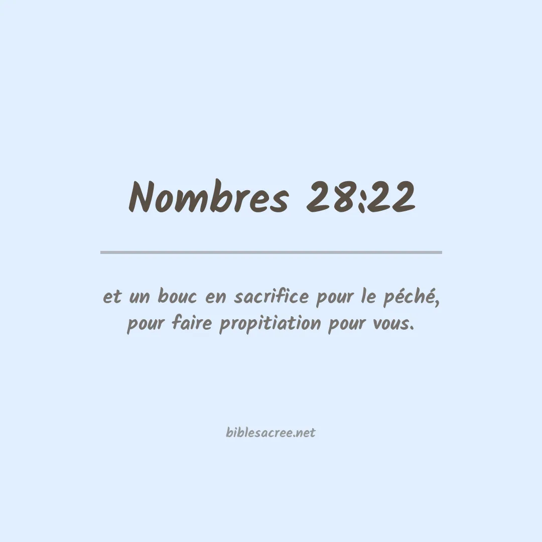 Nombres - 28:22