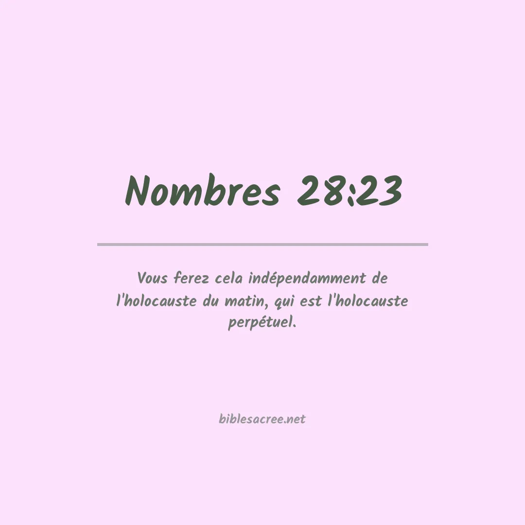 Nombres - 28:23