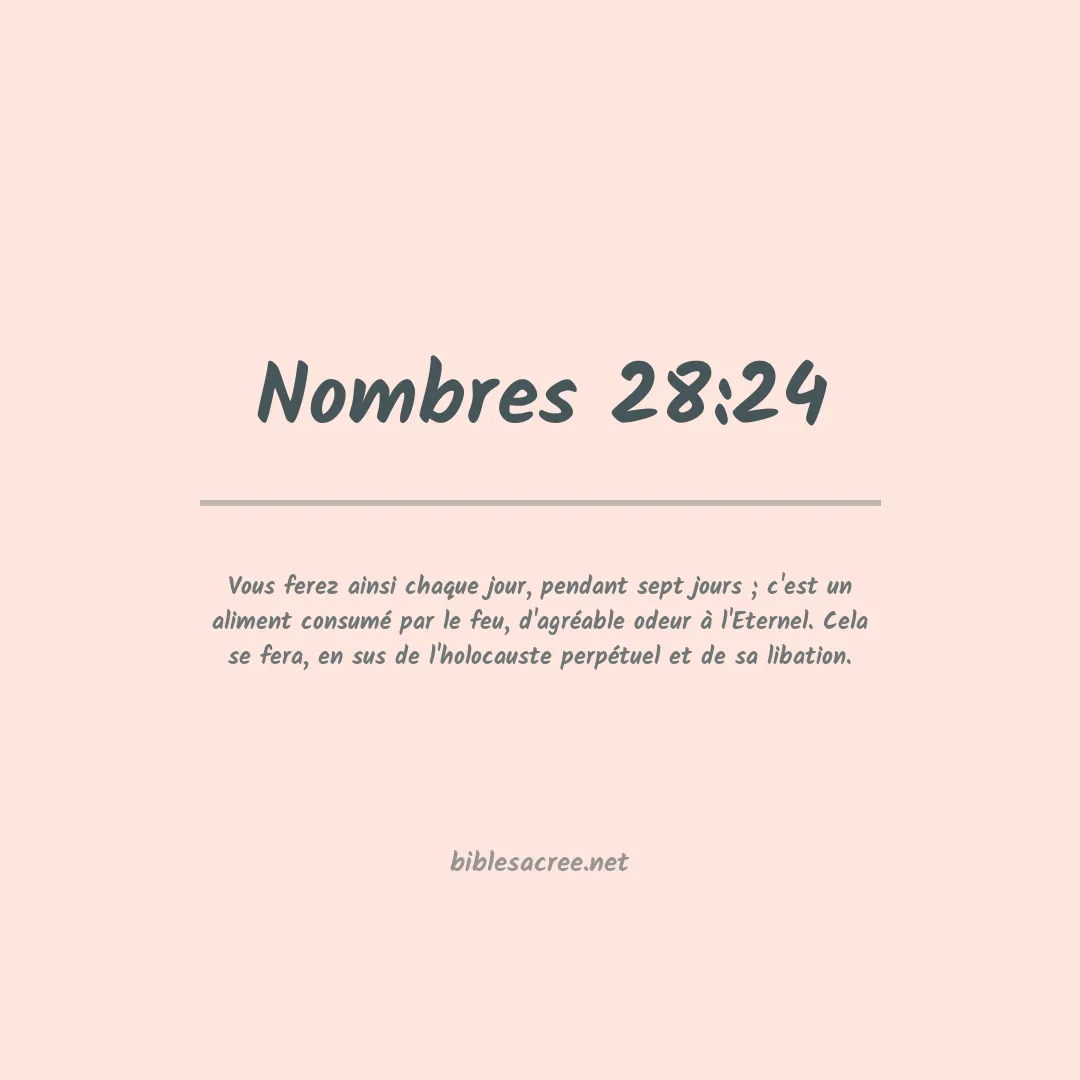 Nombres - 28:24