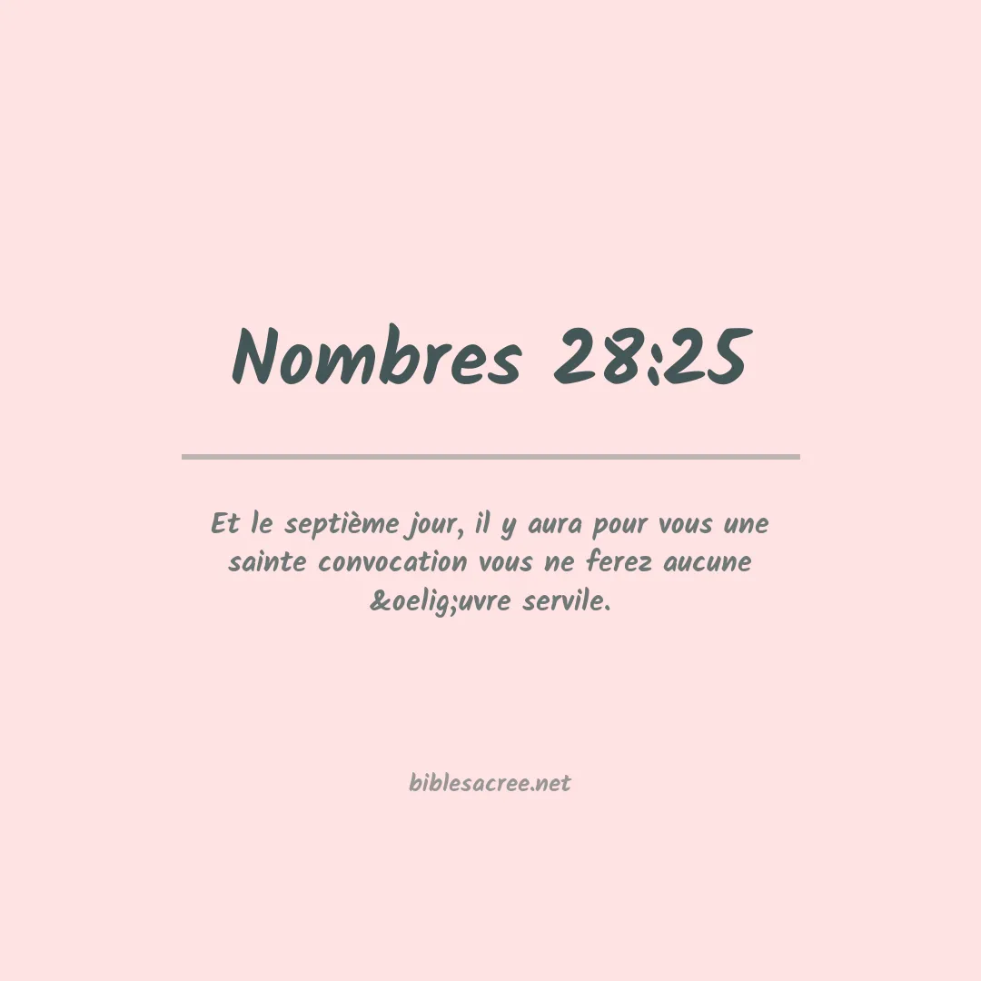 Nombres - 28:25