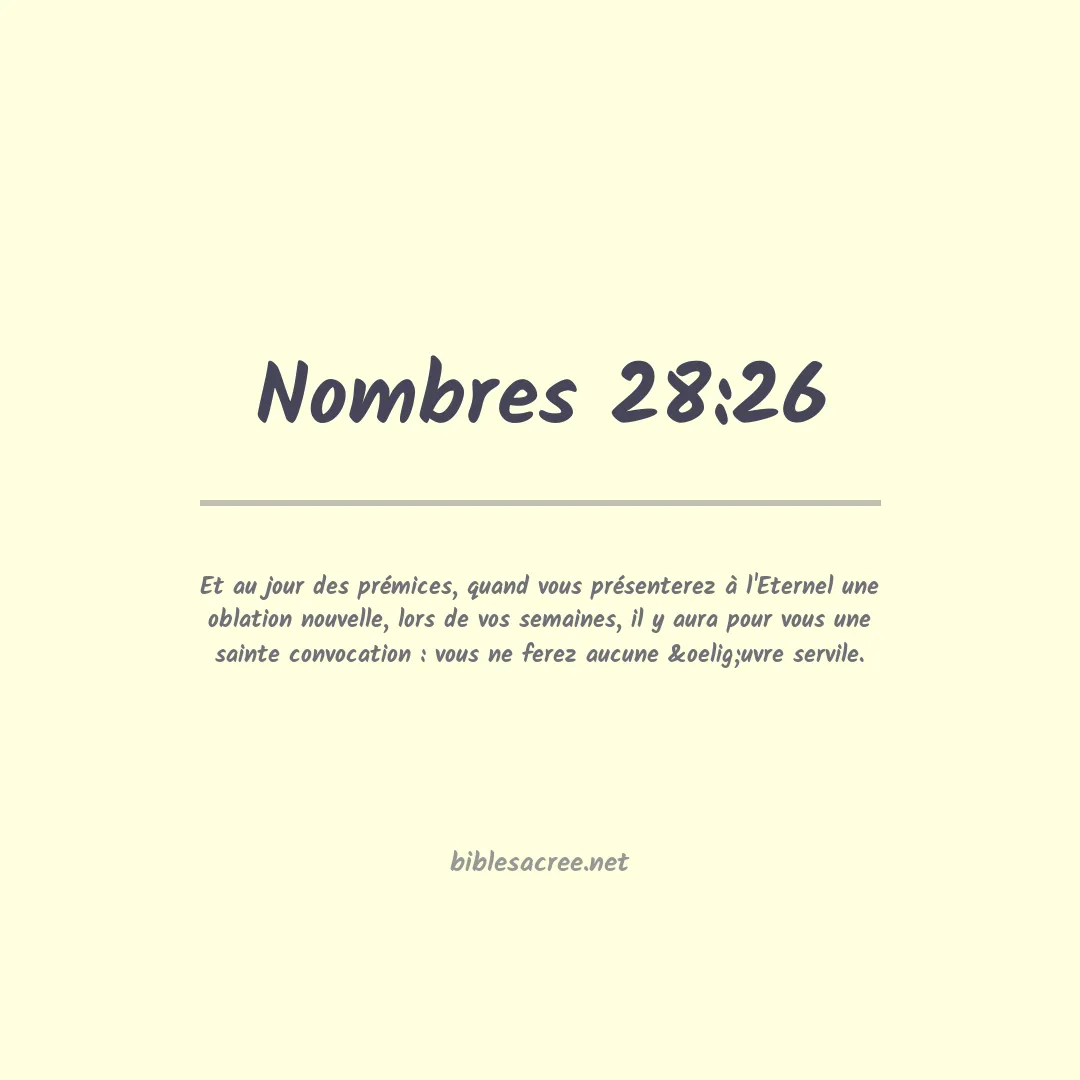 Nombres - 28:26