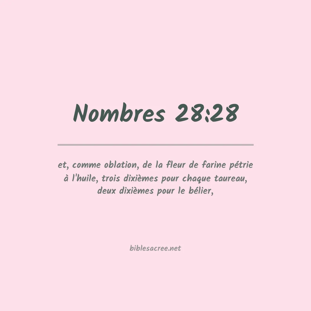 Nombres - 28:28