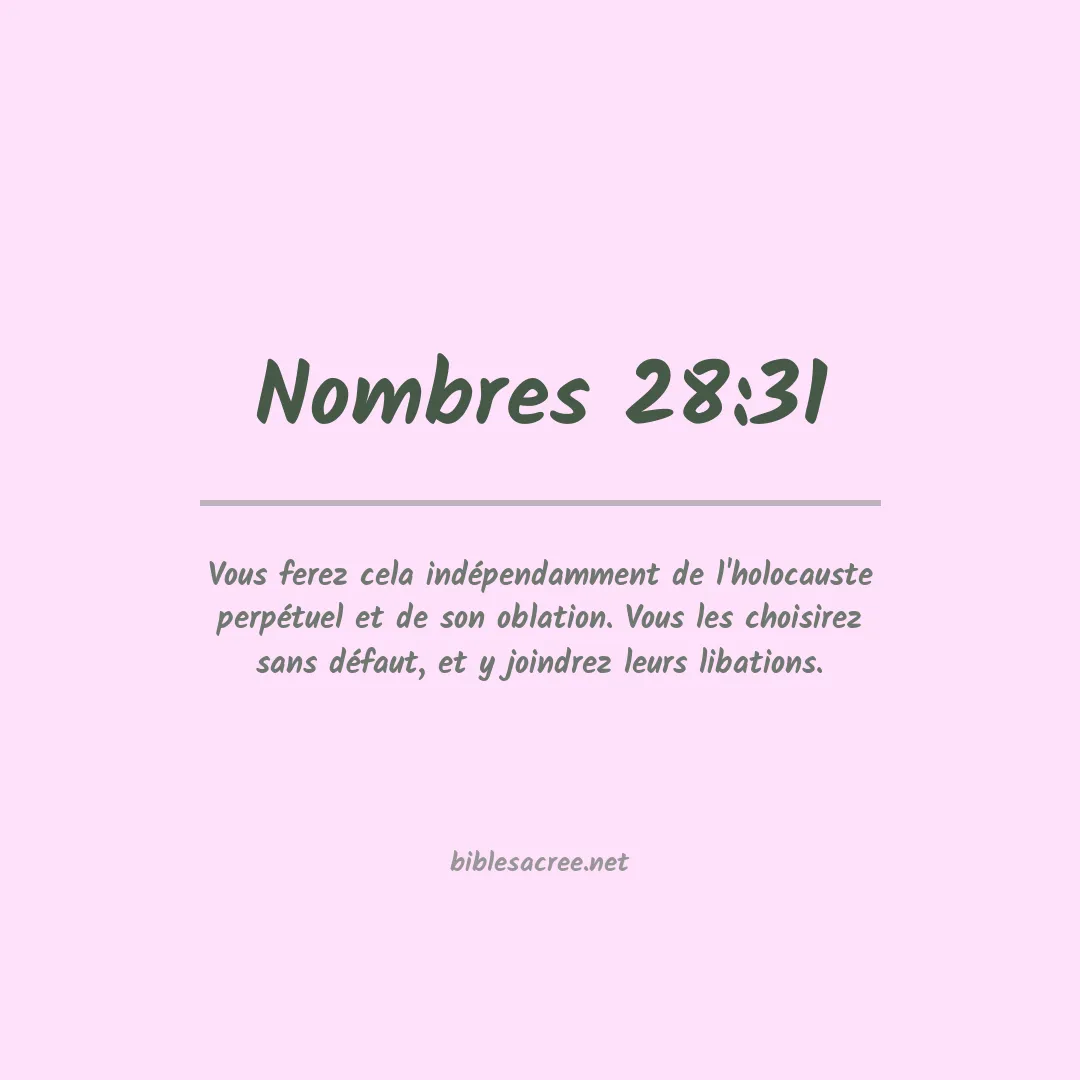 Nombres - 28:31