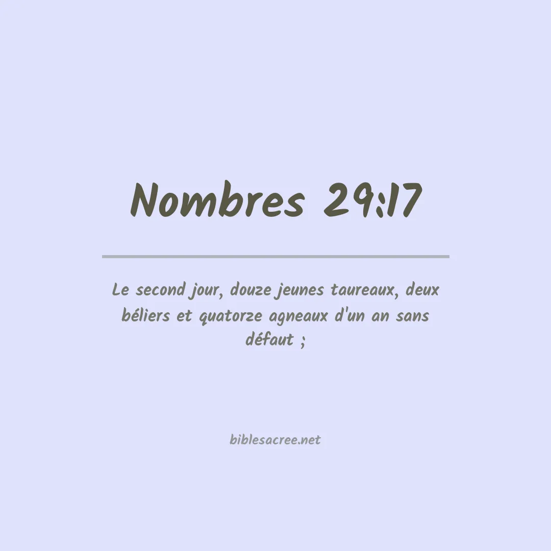 Nombres - 29:17