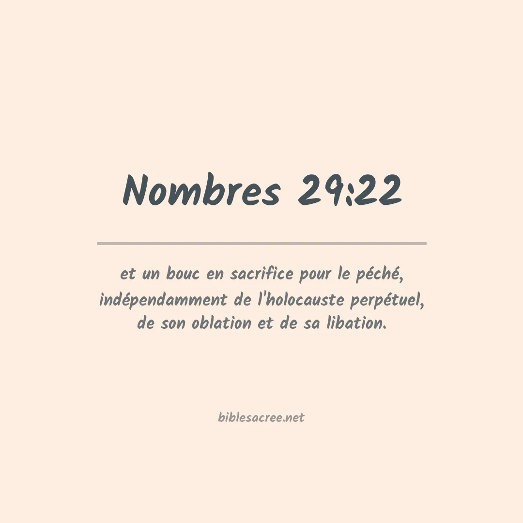 Nombres - 29:22