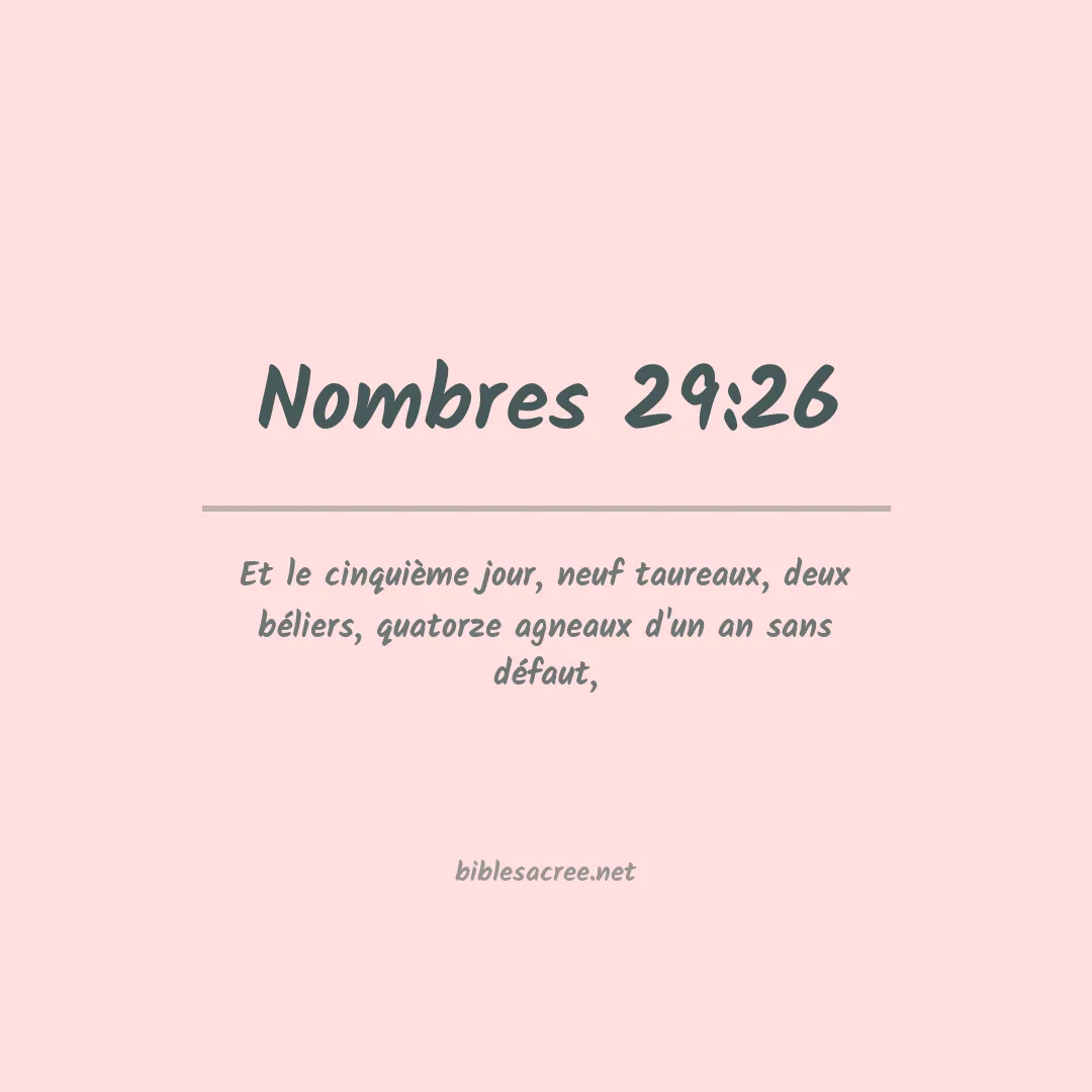 Nombres - 29:26