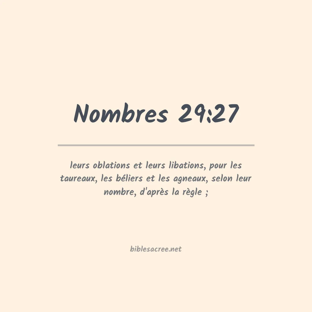 Nombres - 29:27