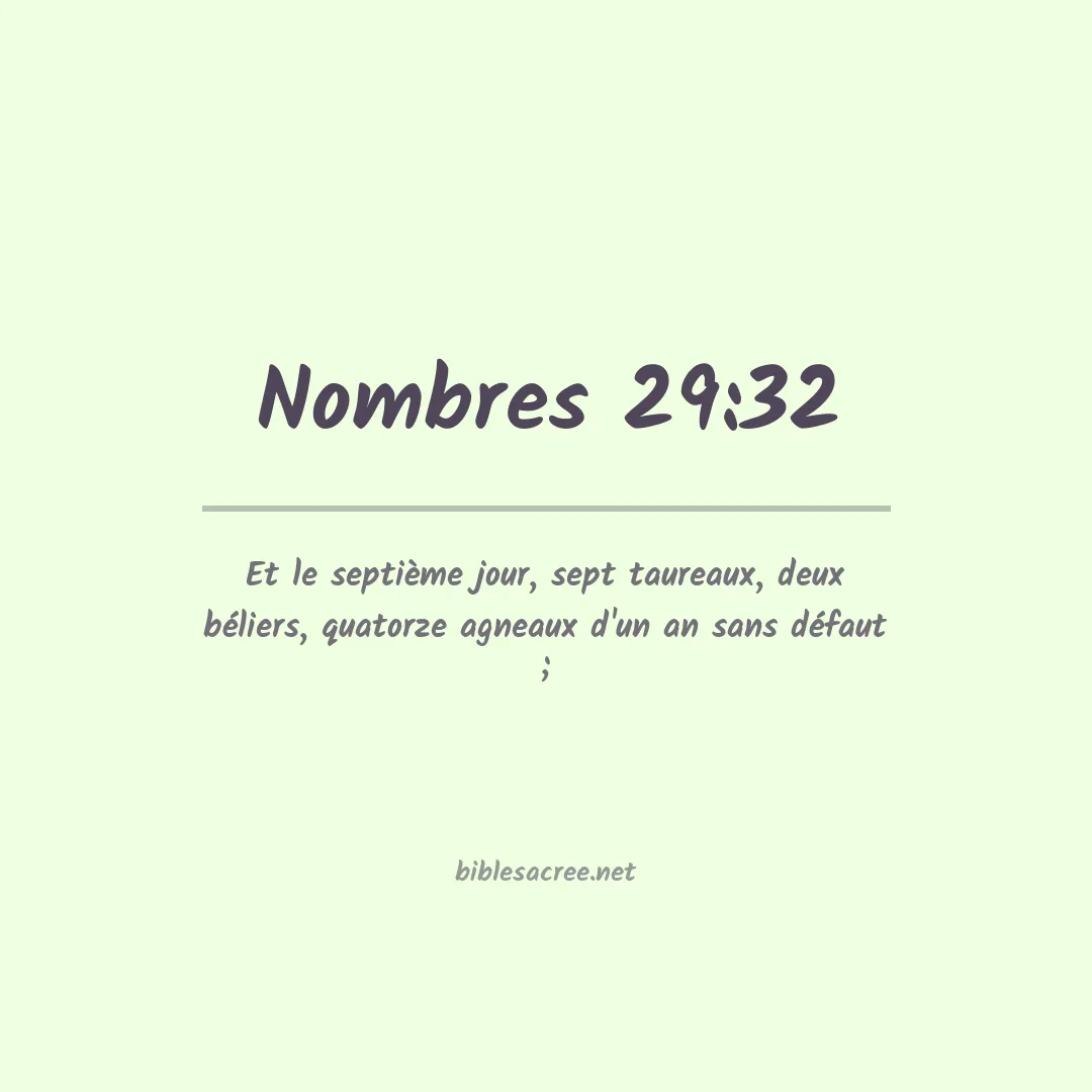 Nombres - 29:32