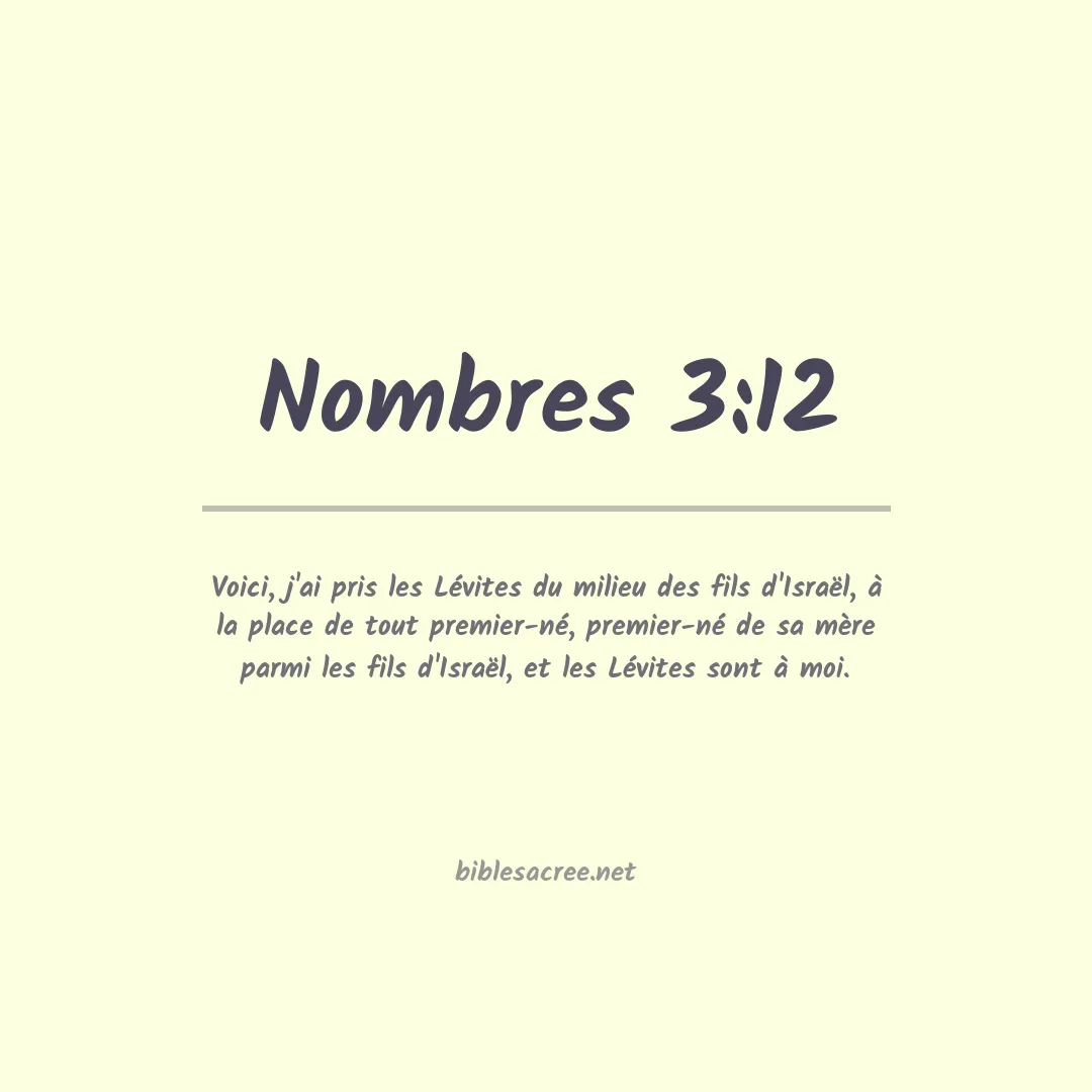 Nombres - 3:12