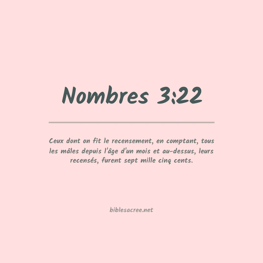 Nombres - 3:22