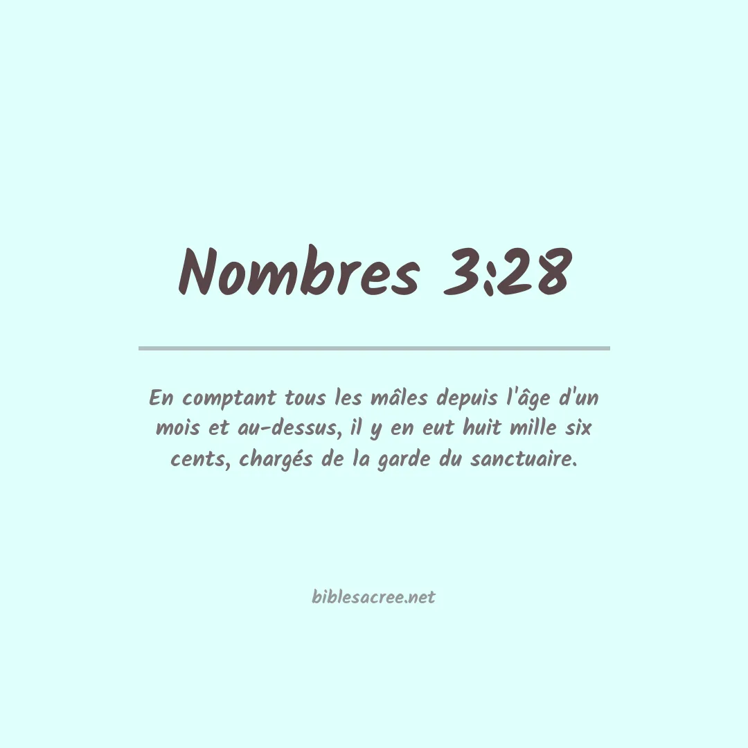 Nombres - 3:28