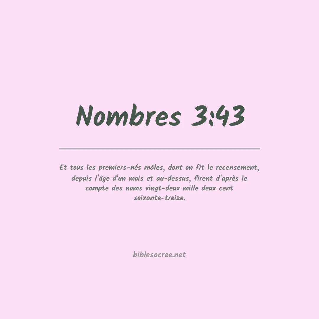 Nombres - 3:43