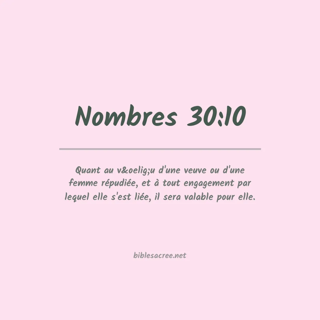 Nombres - 30:10