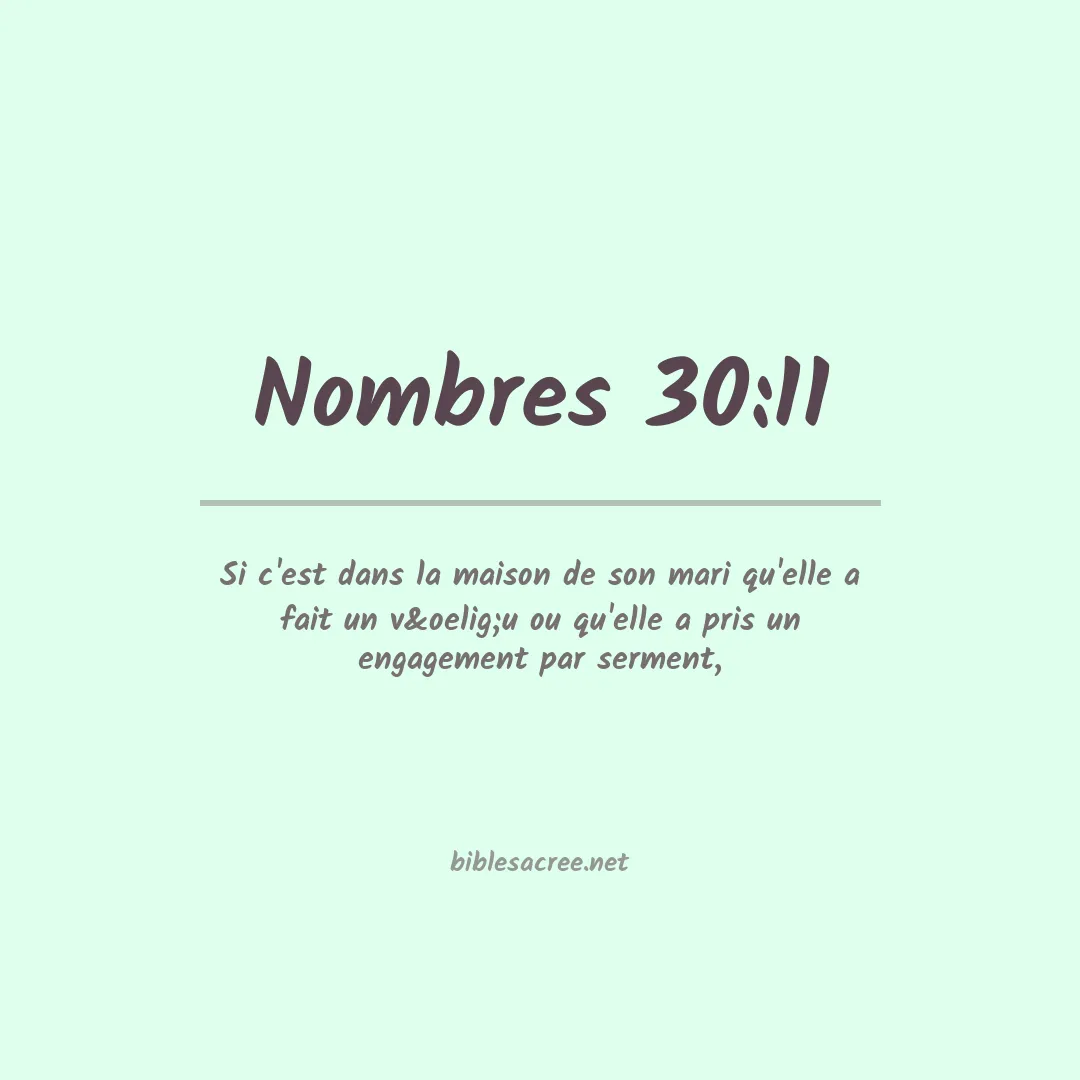 Nombres - 30:11