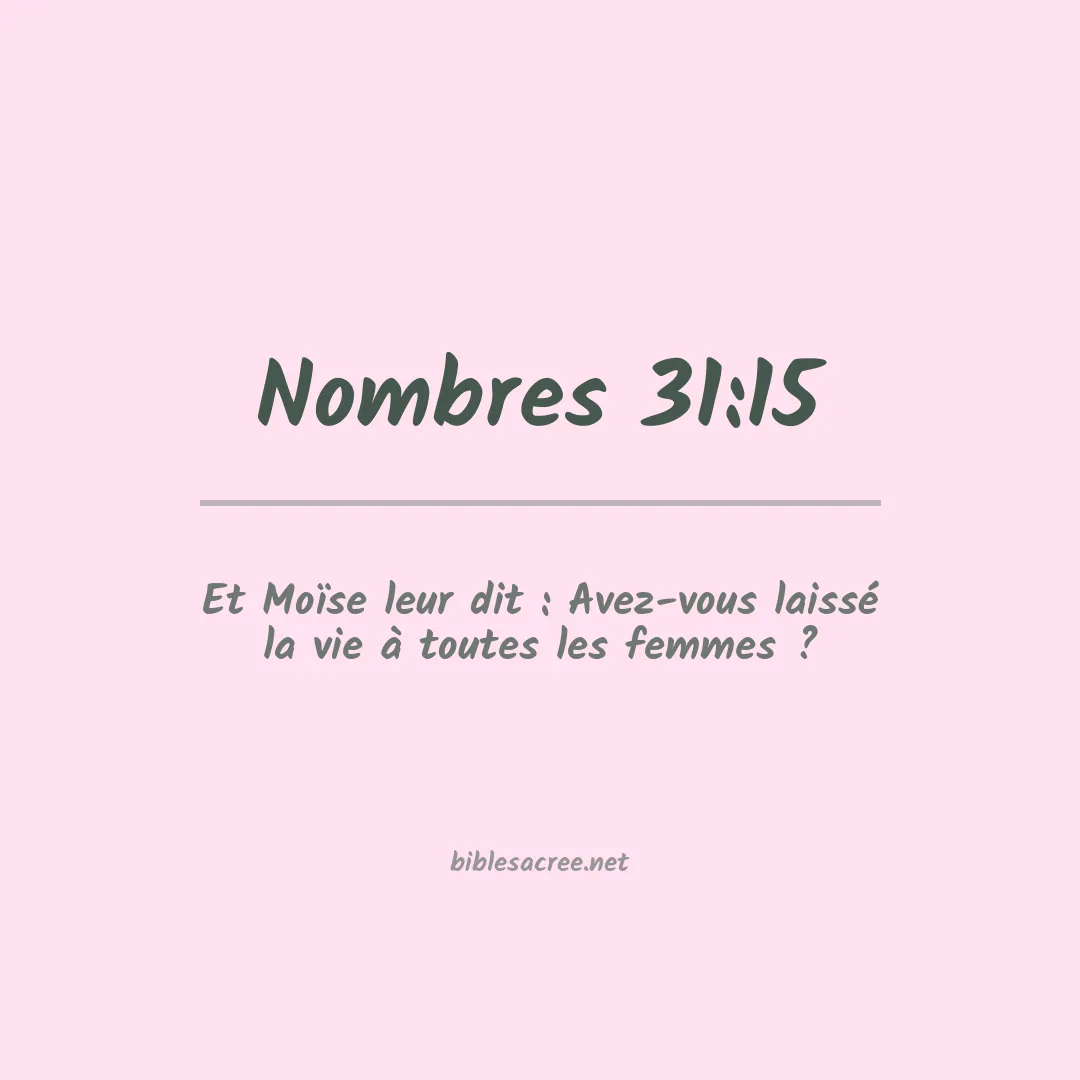 Nombres - 31:15