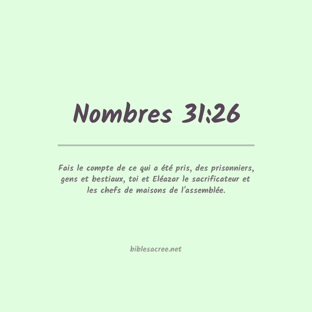 Nombres - 31:26