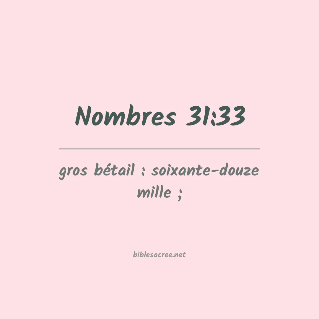 Nombres - 31:33