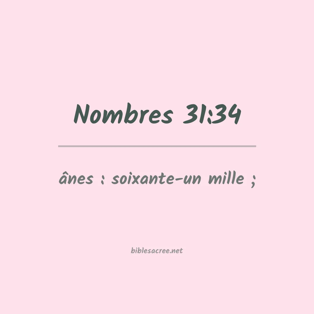 Nombres - 31:34
