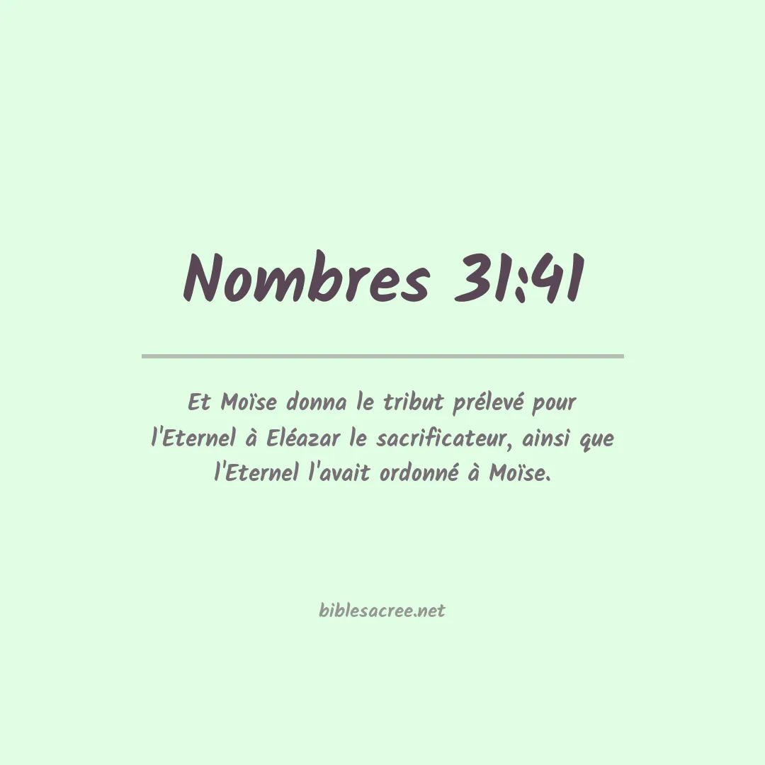Nombres - 31:41