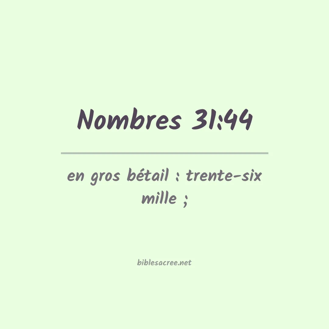 Nombres - 31:44