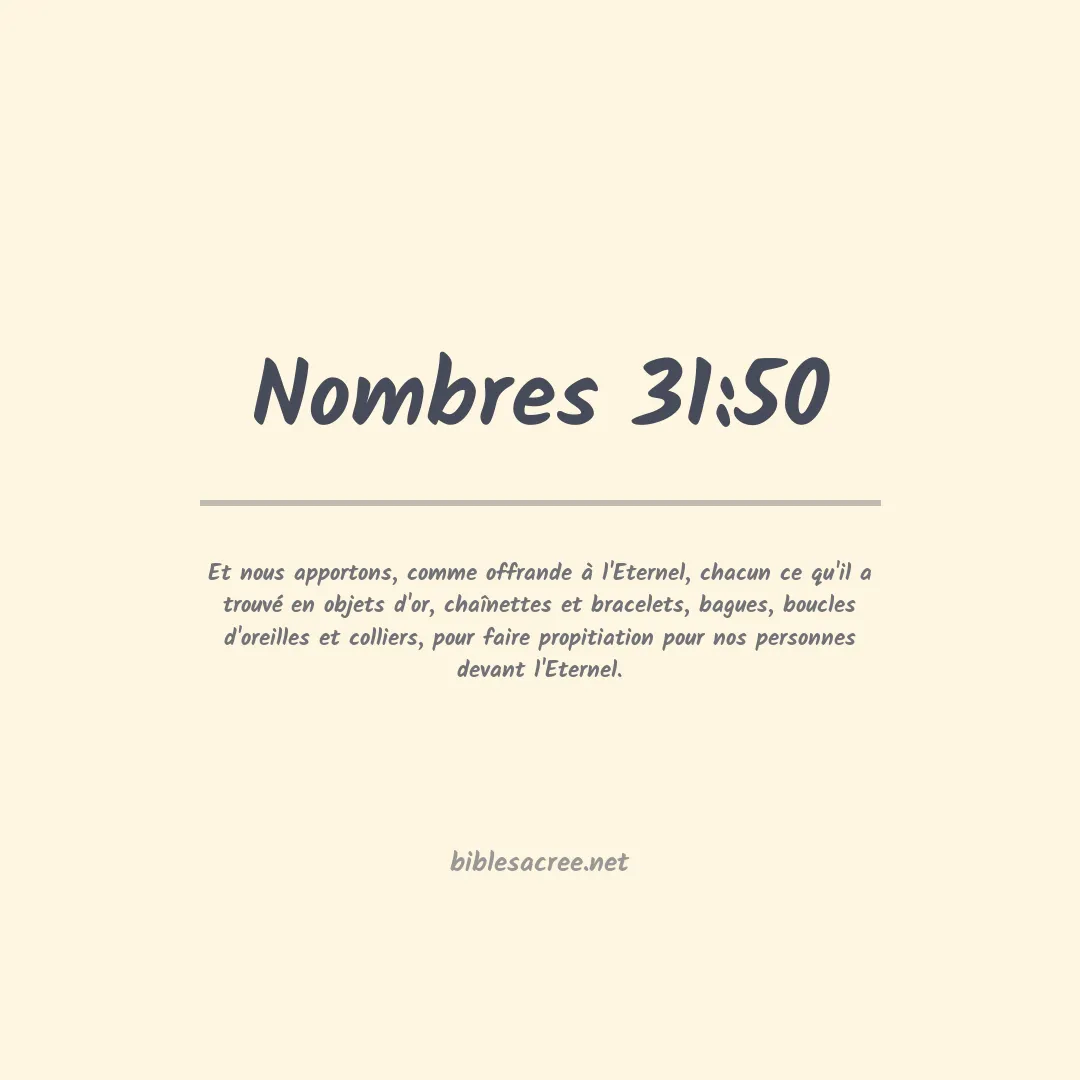 Nombres - 31:50