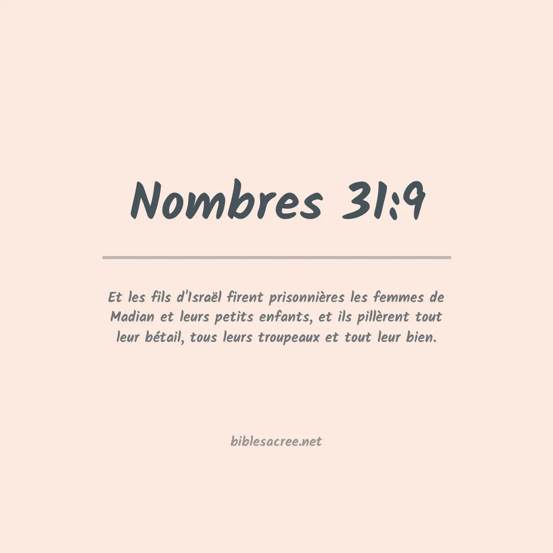 Nombres - 31:9