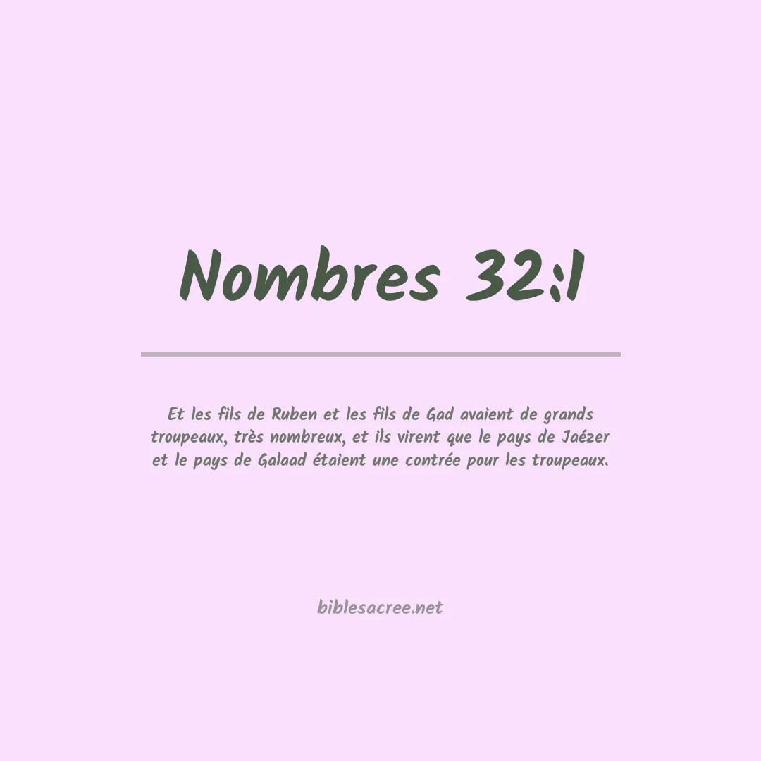 Nombres - 32:1