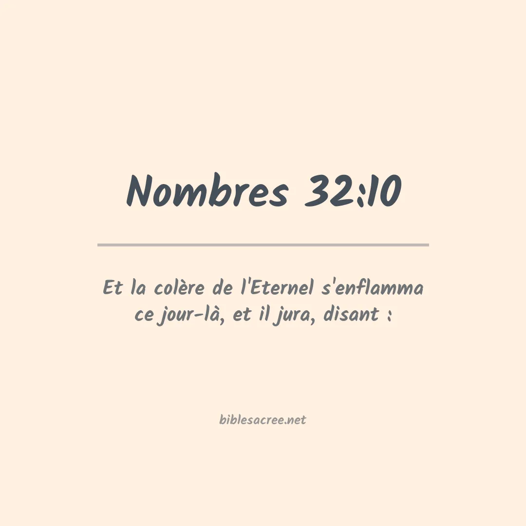 Nombres - 32:10