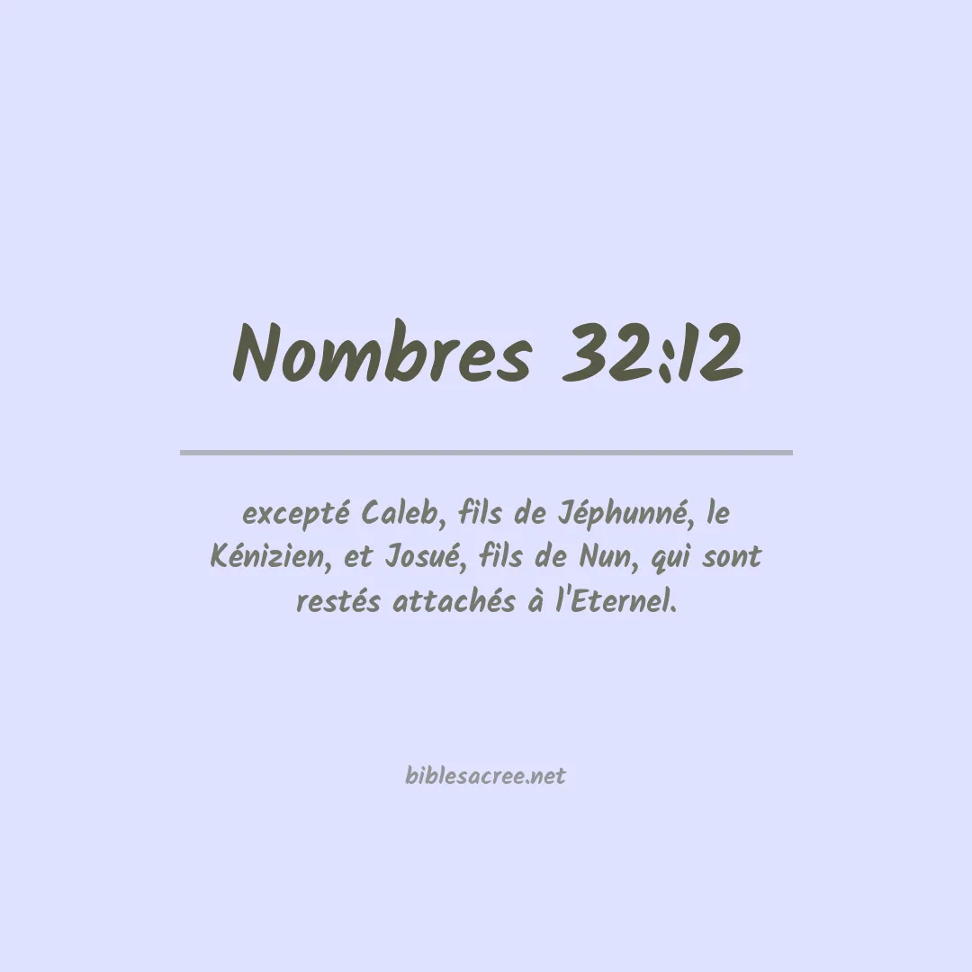 Nombres - 32:12