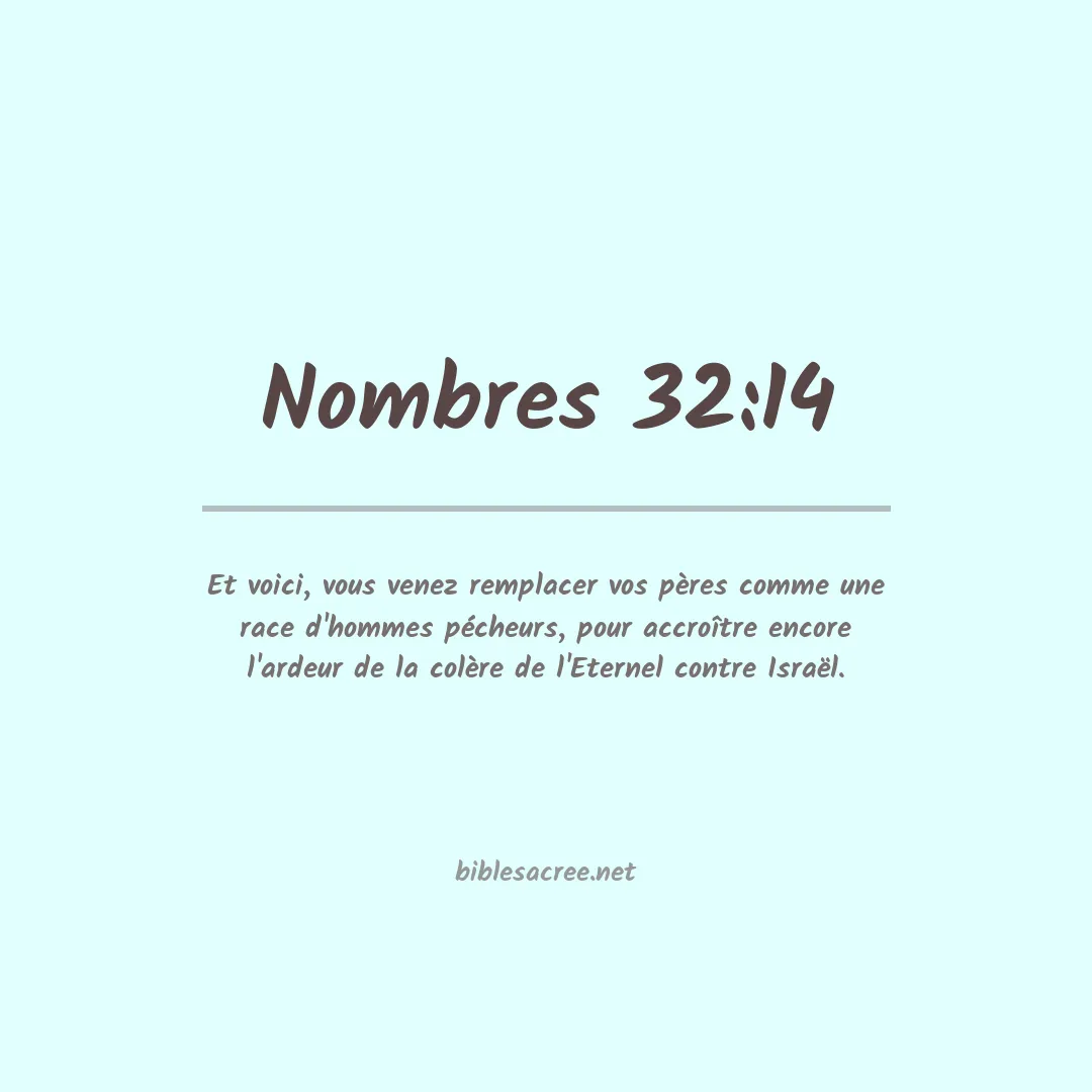 Nombres - 32:14
