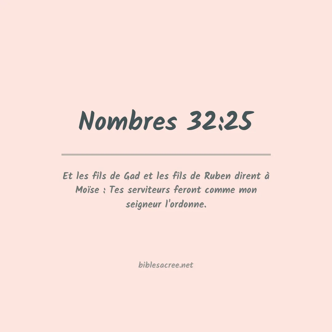 Nombres - 32:25