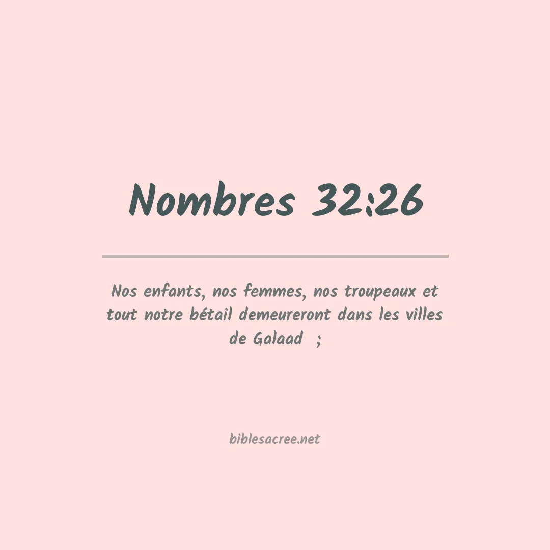 Nombres - 32:26