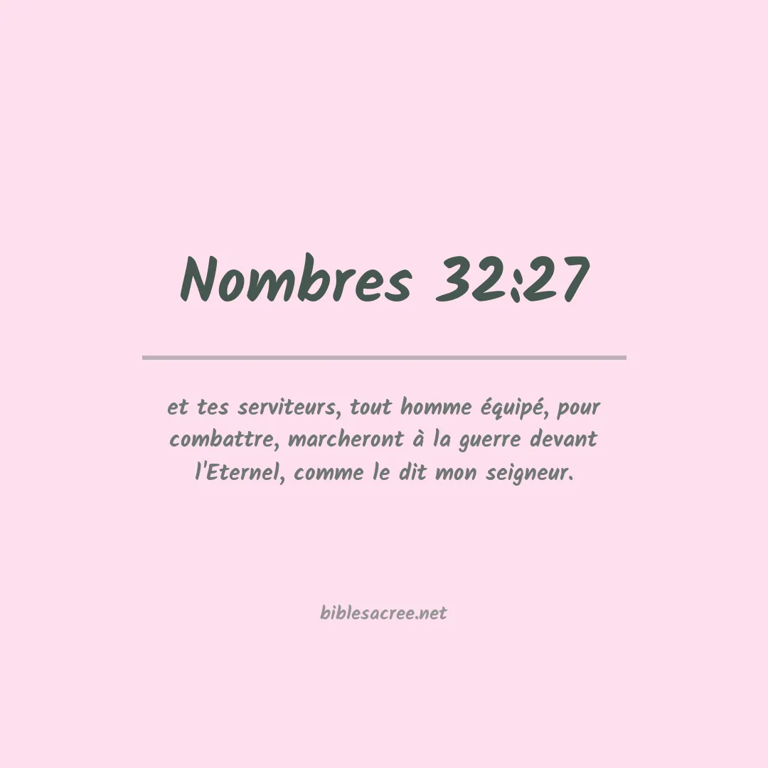 Nombres - 32:27