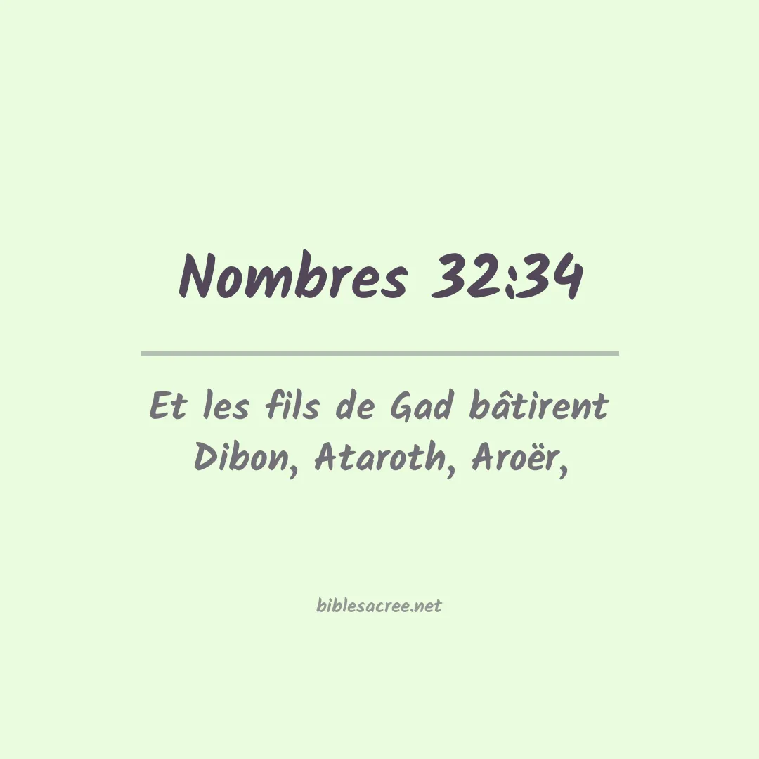 Nombres - 32:34
