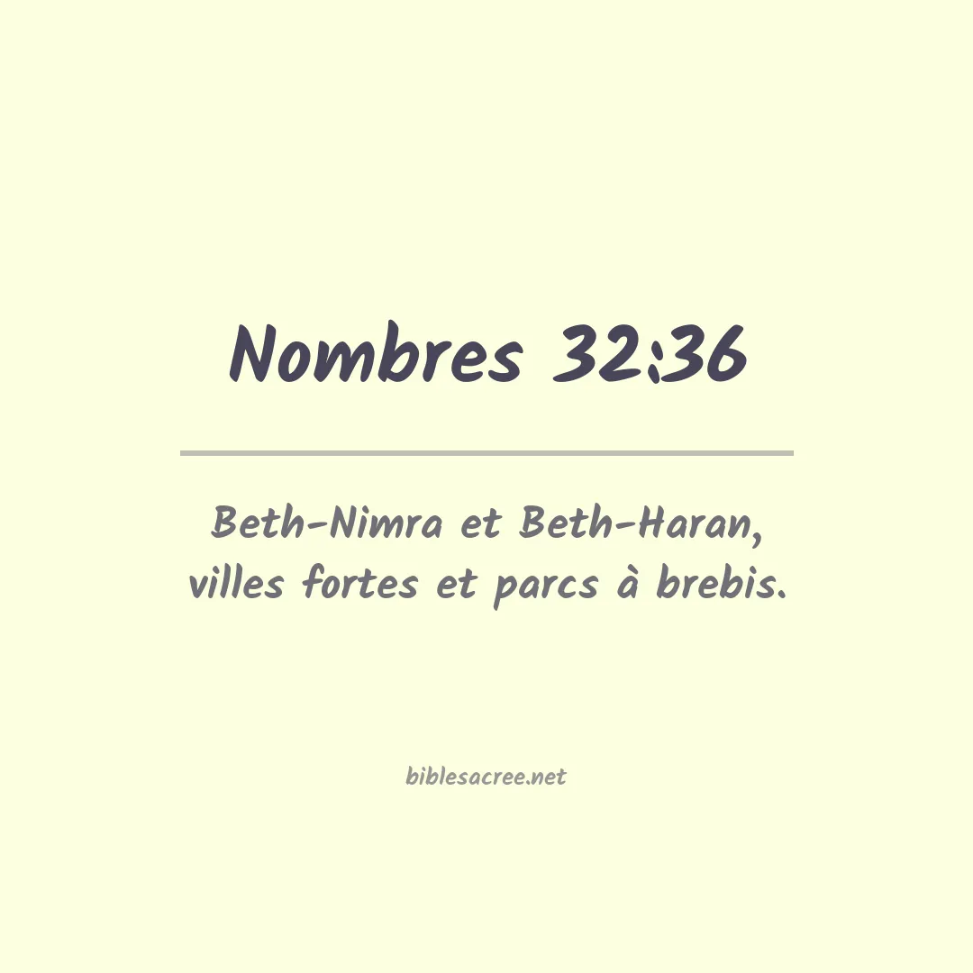 Nombres - 32:36