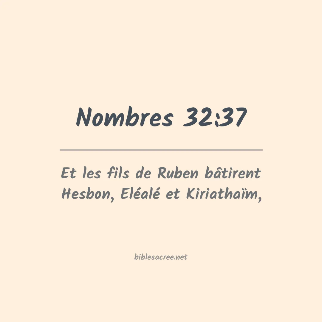 Nombres - 32:37
