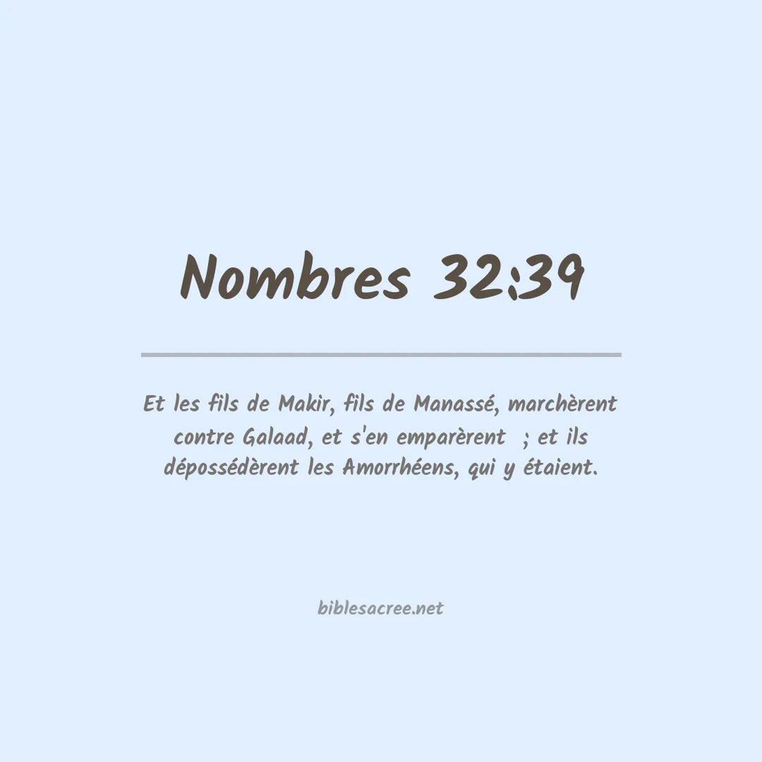 Nombres - 32:39