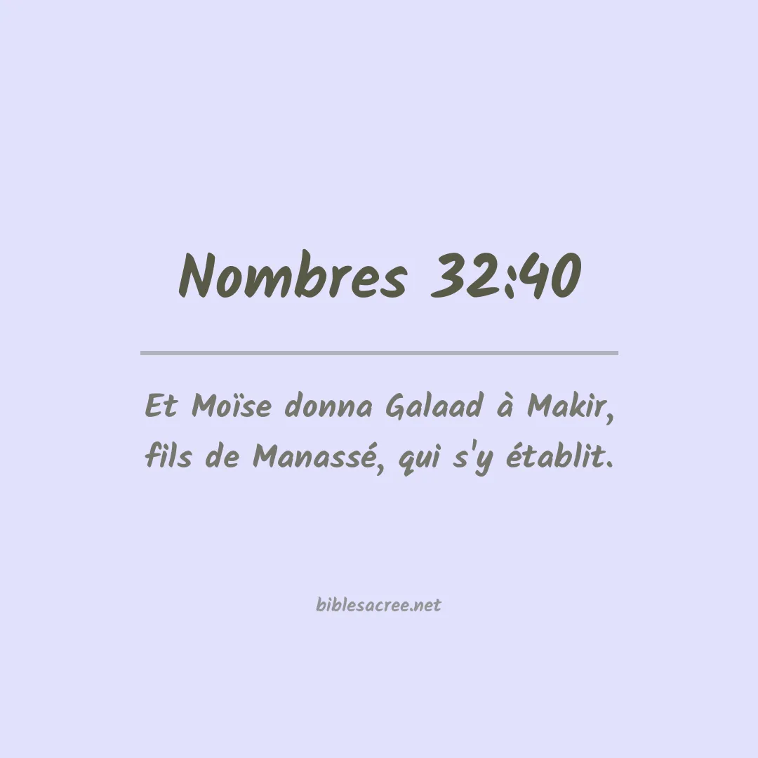 Nombres - 32:40