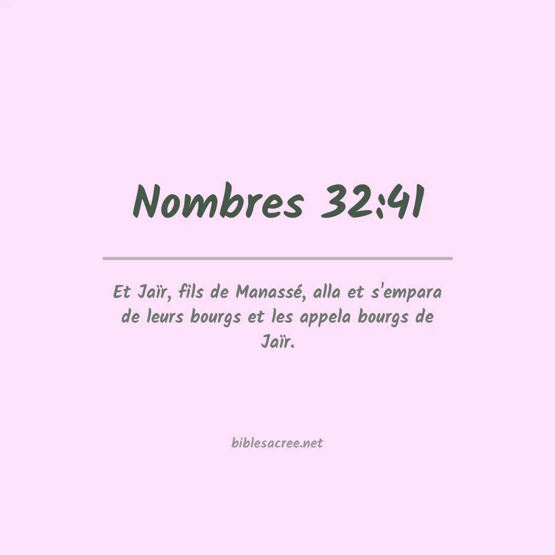 Nombres - 32:41