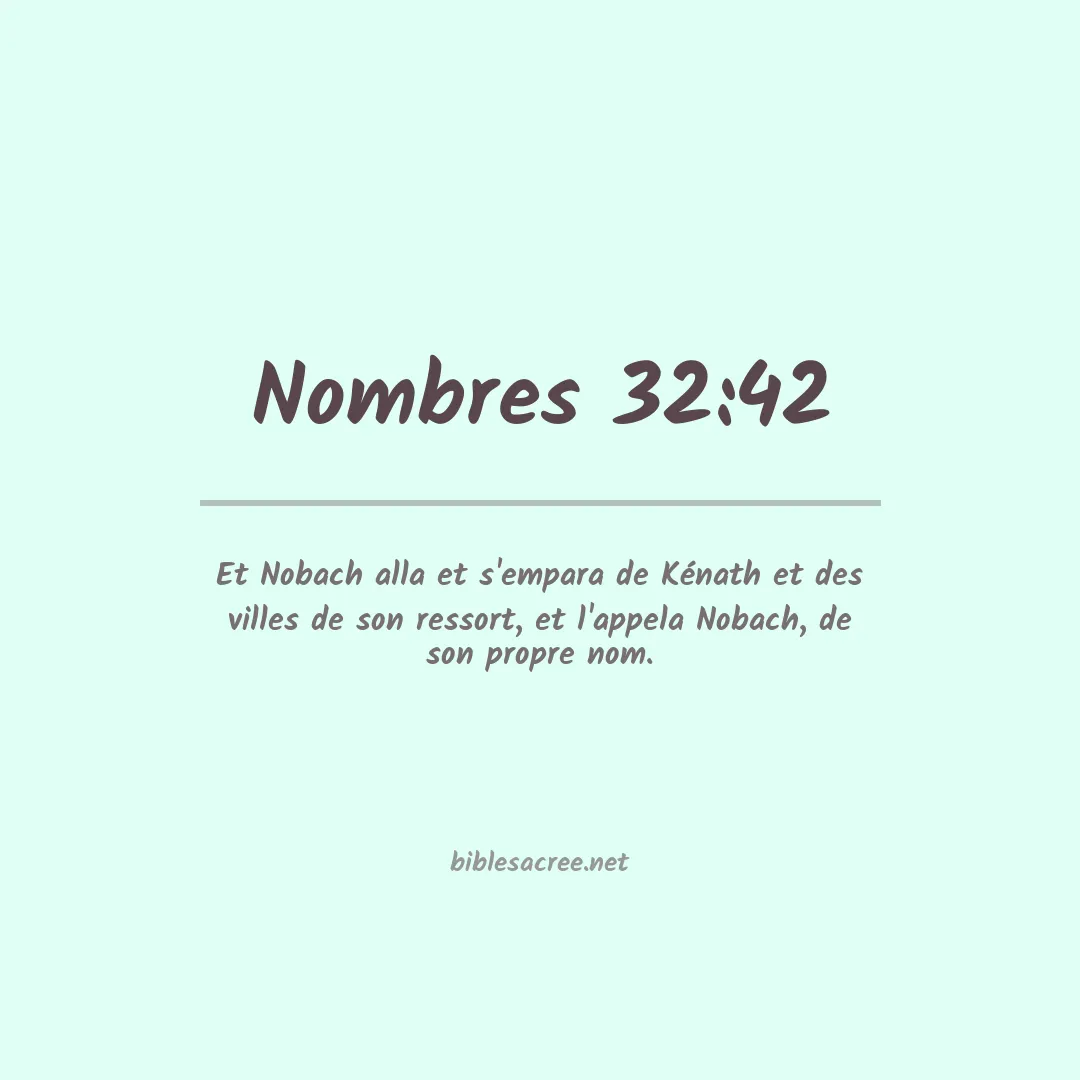Nombres - 32:42