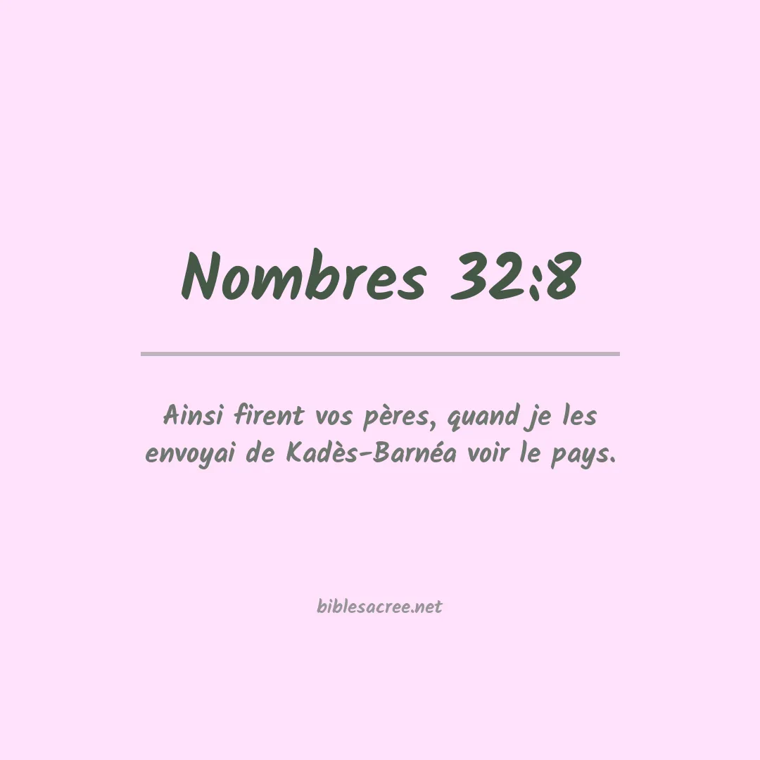 Nombres - 32:8