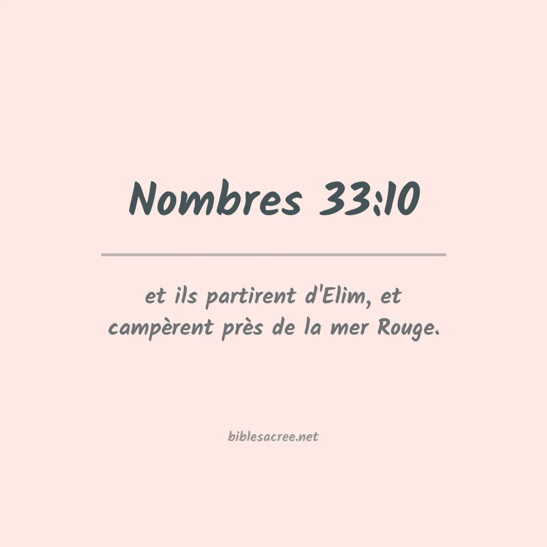 Nombres - 33:10