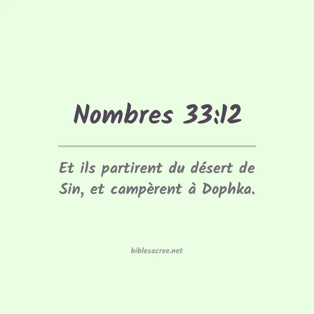 Nombres - 33:12