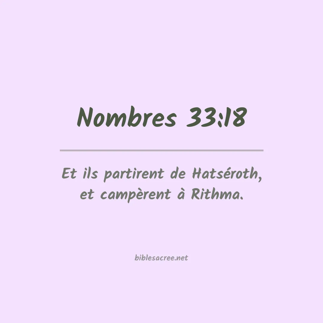 Nombres - 33:18