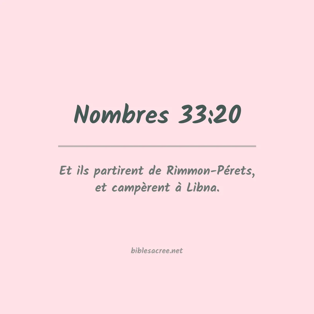 Nombres - 33:20