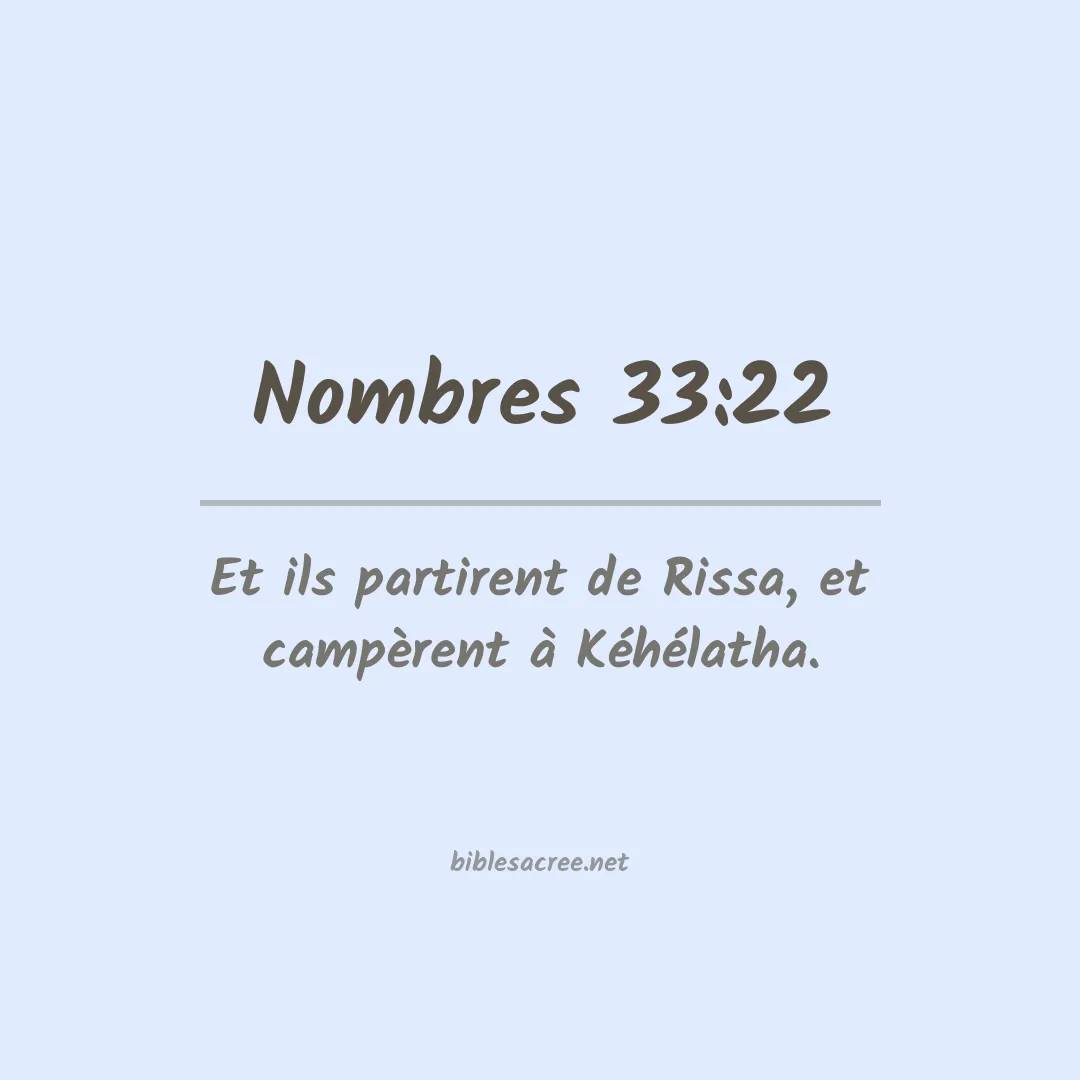 Nombres - 33:22